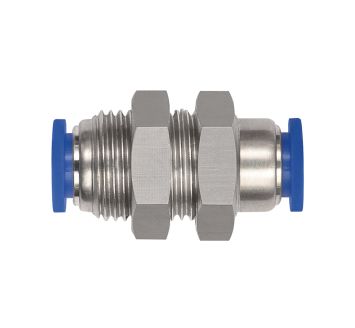 Push-in bulkhead connector »Blue series« mini, M8x0.75