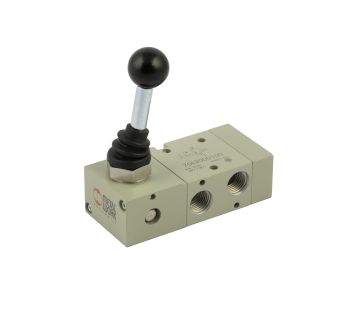 3/2-Wegeventil Tieftemp., man. 90° Hebel, monostabil, G 1/4, NC