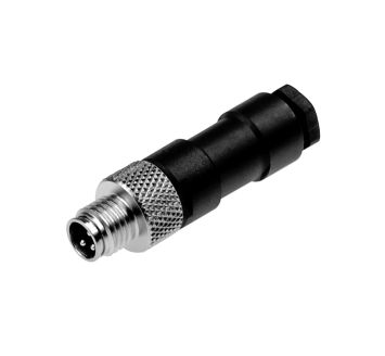 M8 male connector straight, for digital inputs/outputs 3-pin