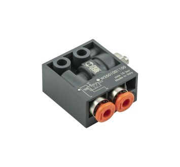 3/2-way miniature valve, mechanical, tappet, NO, 4 mm side