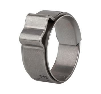 1-ear hose clamp, insert ring, Stainless steel (W4), 7.5 - 8.5 mm