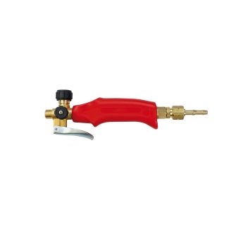 Handle with lever and regulation, plastic, M14x1, G 3/8 LH