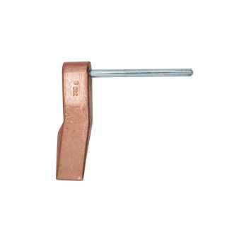 Hammered copper, weight: 350g, for soldering iron