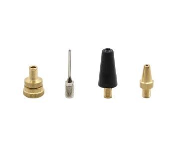 Multi purpose nozzle set, Brass, consisting of: 4 diff. Attachme.