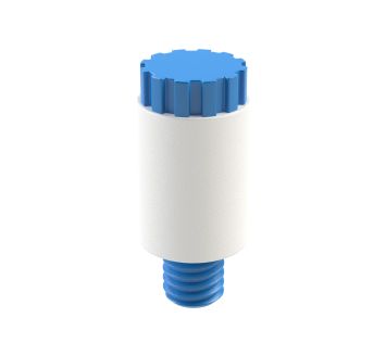 Plastic silencer with polyethylene damper element, M5