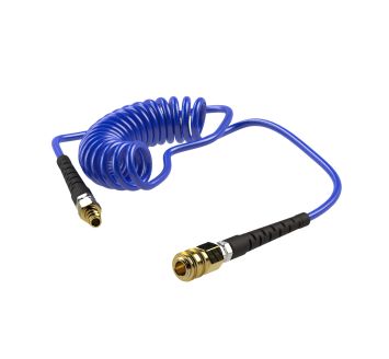 Spiral hose coupling set, Standard, PU, Hose Ø 8x5, Length 3.0 m