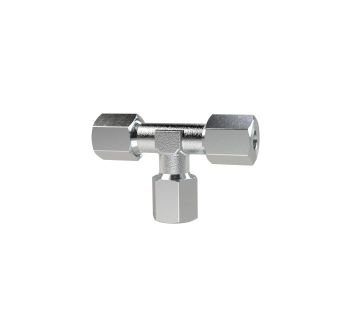 Branch tee, Pipe exterior Ø 6 mm, galvanised steel