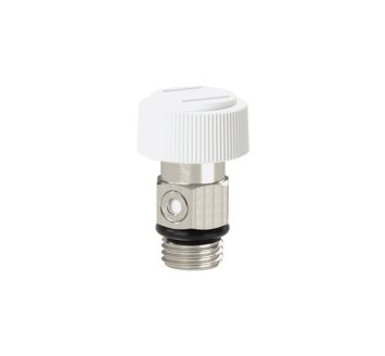 Venting valve, chrome-plated brass, G 1/8, 10 bar