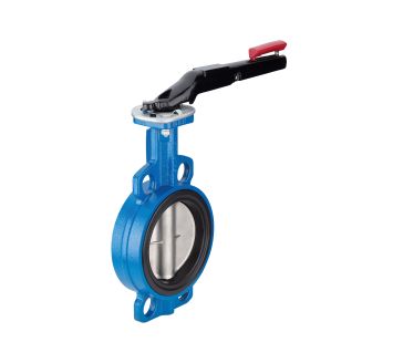 Intermediate flange blocking flap, DN40, PN16bar, EPT, hand lever