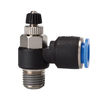 Throttle check valve »Blue Series«, Discharge throttle, R 1/8 o.