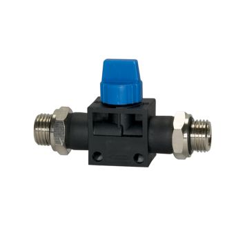Blocking valve »Blue Series«, G 1/8 o., G 1/8 o.