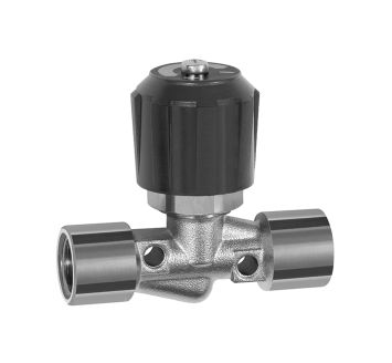 Needle valve, Nickel-plated brass, IT/IT, Rp 1/8, DN 4