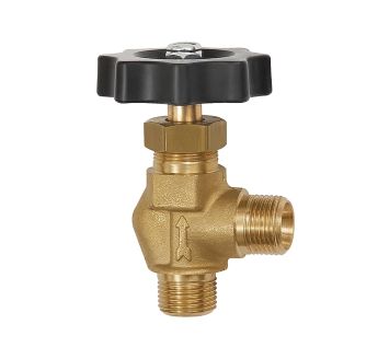Corner blocking valve, Brass, ET, G 1/4, DN 5.5