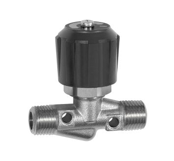 Needle valve, Nickel-plated brass, ET/ET, R 1/8, DN 4