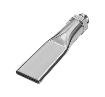 Low noise flat nozzle, M12x1.25, Nozzle width 21.5 mm