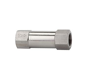 Check valve, Straight-way variant, Stainless steel 1.4404, G 1/8
