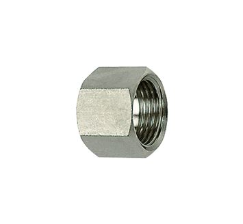 Hexagonal coupling nut, G 1/4, for sleeve size I.D. 4/6