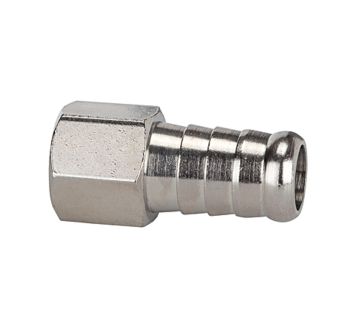 Screw-on hose connector, G 1/8 i., for hose I.D. 6 mm, AF 12