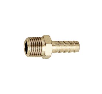 Screw-in hose connector, R 1/8 o., for hose I.D. 6 mm, AF 12