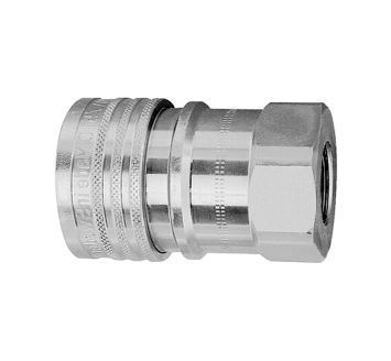 Hydraulic coupling, Series B, nickel-plated brass, G 1/4 IT