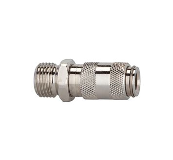 Quick-connect coupling I.D. 2.7, St. steel 1.4305, M5 ET