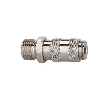 Quick-connect coupling I.D. 2.7, St. steel 1.4404, M5 ET