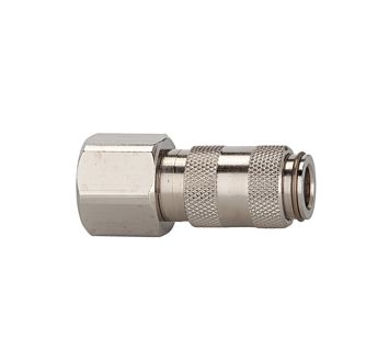 Quick-connect coupling I.D. 2.7, nickel-plated brass, M5 IT
