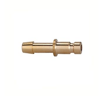 Plug-in connector for coupl. I.D. 2.7 bright brass, Sleeve I.D. 3