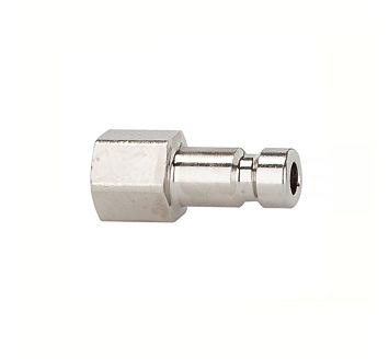 Nipple for couplings I.D. 2.7, nickel-plated brass, M5 IT