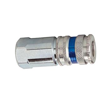 Quick-connect coupling I.D. 7.6, gal. steel/brass, G 1/4 IT