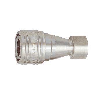 Hydraulic coupling lock on both sides, 1.4305, G 1/8 IT, I.D. 4.3