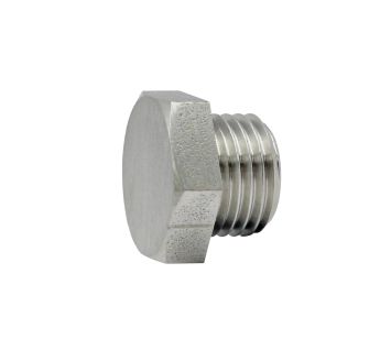 Locking screw, Exterior hexagonal, G 1/8, AF 13, Stainless steel