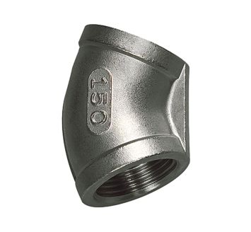 Angled piece 45°, interior / interior, Rp 1/8, Stainless steel