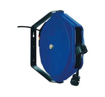 Electrical cable reeler, PVC 3x1.5 mm², max. 230 V, max. 16 Amps