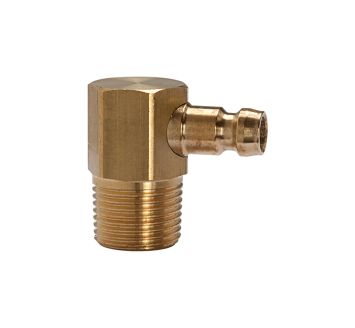 Tempered plug-in nipple DN 6, 90°, Exterior thread, M8x0.75