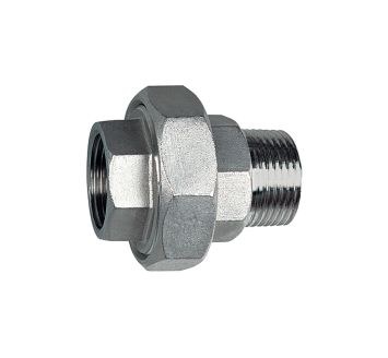 Removable Double threaded nipple, IT / ET, flat sealing, G 1/8
