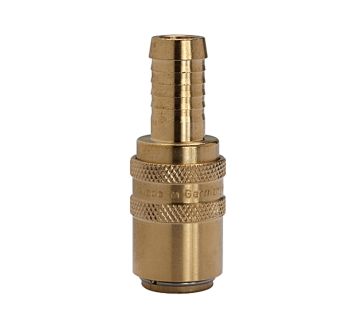 Tempered coupl. DN 9, Taps 13 mm, Blocking valve, Sleeve straight