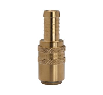 Tempered coupling DN 9, Taps 13 mm, Brass, Hose sleeve straight