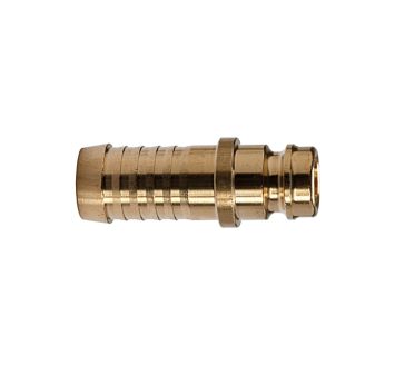 Tempered plug-on connector DN 9, Brass, Hose connection 13 mm