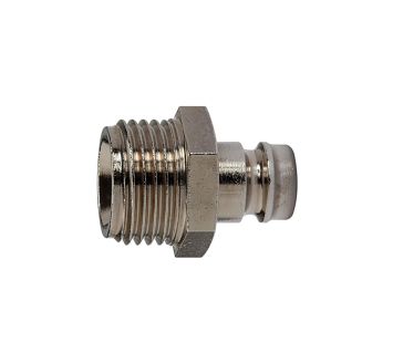 Tempered plug-in nipple DN 9, Exterior thread, M14x1.5, AF 15