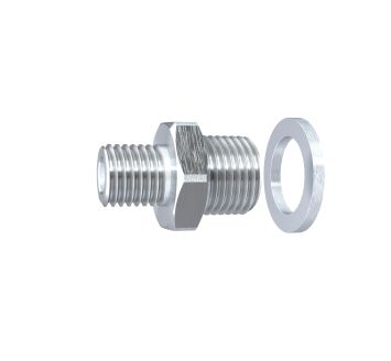 Connection nipple for flat suction cup round PFG, G1/4 ET, Ø60-80
