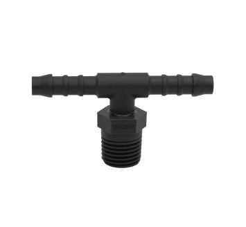 T screw-in supports, R 1/8 o., for hose I.D. 4 mm, AF 10, PA 6