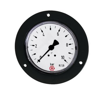 Standard pressure gauge, front ring, G 1/8, -1/0 bar, Ø 40