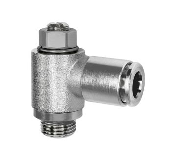 Bidirectional flow control valve, both directions, M5, plug-in 4