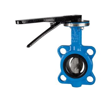 Intermediate flange blocking flap, Manual lever, DN 40