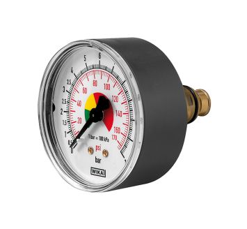 Pressure gauge Ø 80 mm, uncalibrated, G 1/4, connection rear