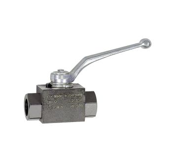 Ball valve, High pressure design, G interior thread, Steel, G 1/8