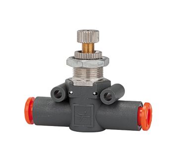 Bidirect. flow control valve, Flow both sides, hose-hose, hose Ø4