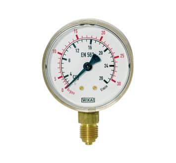 Pressure gauge neutral gases, G1/4 radial bottom,0-10/16bar,Ø63mm