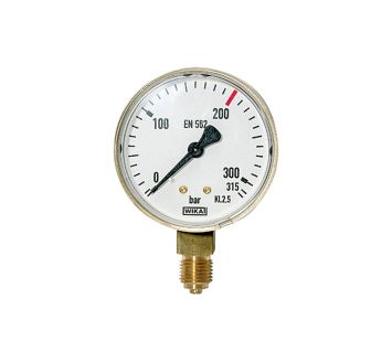 Pressure gauge neutral gases, G1/4 radial bottom, 0-315 bar,Ø63mm